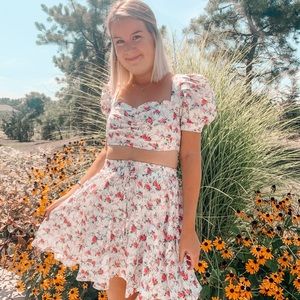 Shein Floral Two Piece Set